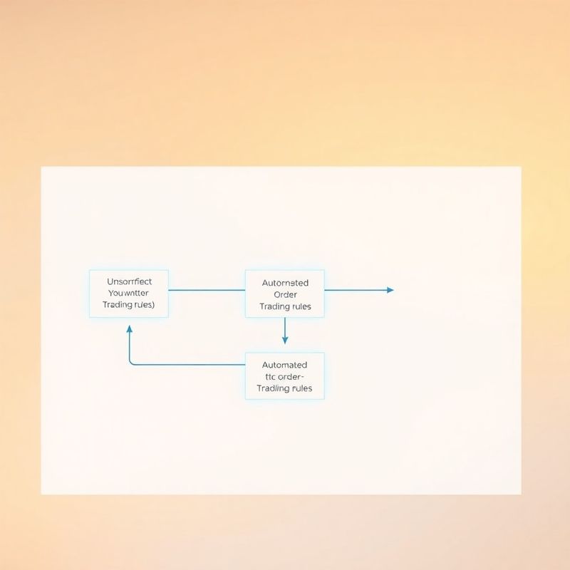 Logic flowchart converting written trading rules into automated order execution
